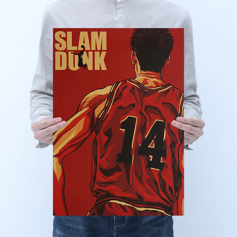 Áp Phích Dán Tường Hình Slam Dunk Trang Trí Nội Thất Ấn Tượng