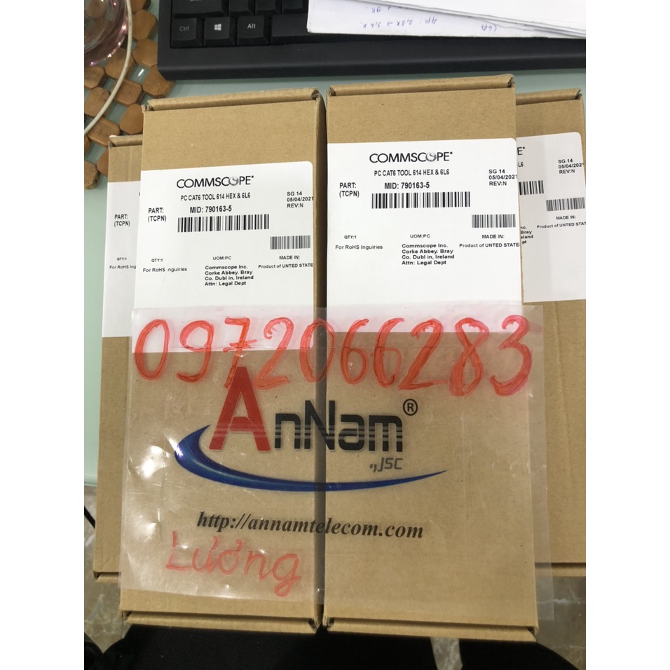 Kìm bấm mạng cat6 Commscope bấm 3 mảnh kềm bấm mạng cat6 mã 790163-5