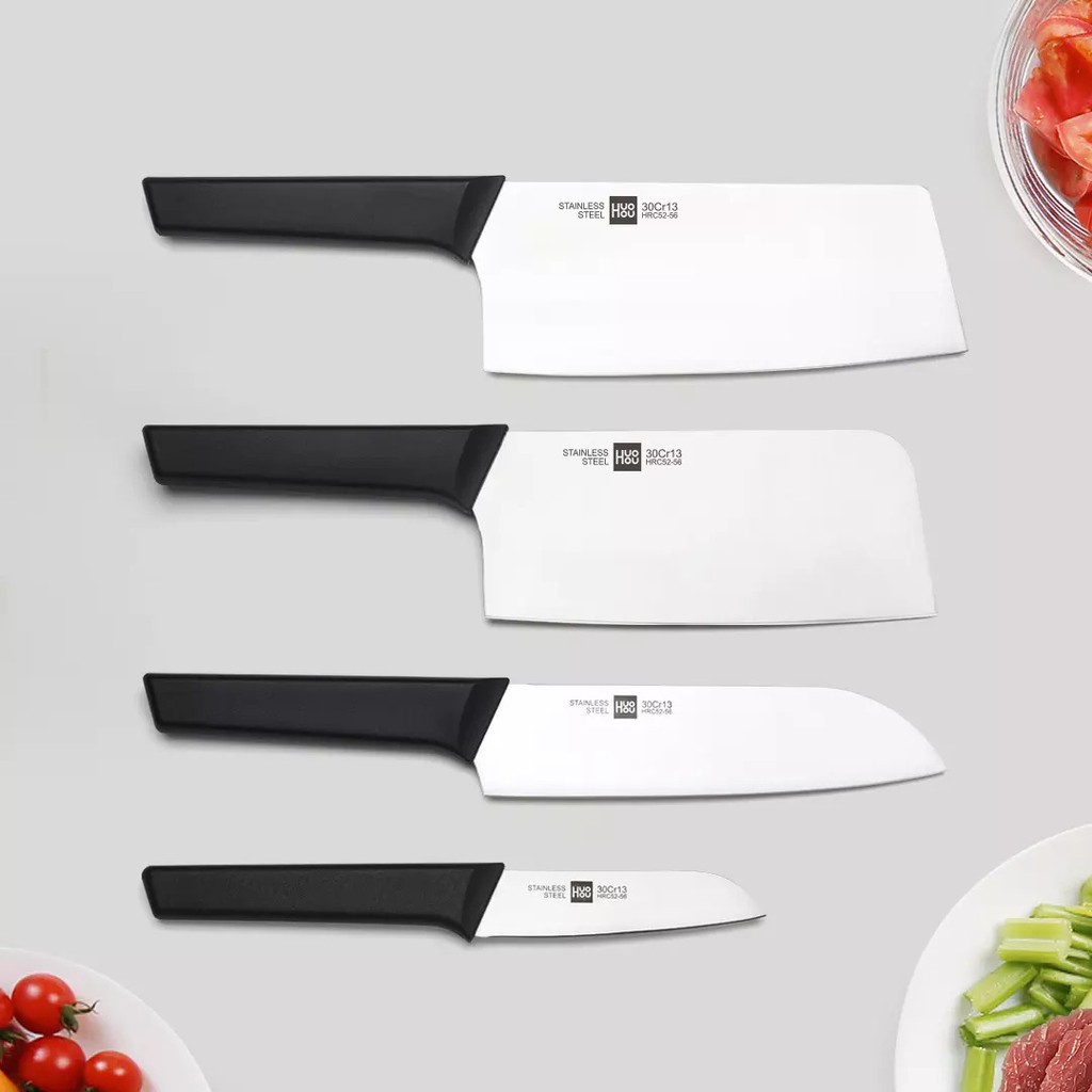 Bộ dao thép không gỉ Xiaomi HOUHOU 6 Món Siêu Bền Bỉ - Bộ Dụng Cụ Làm Bếp