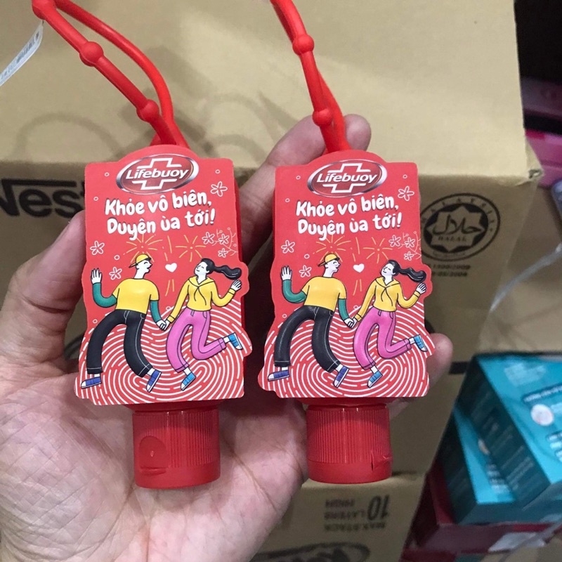 Gel rửa tay khô lifebuoy có vỏ sư tử 50ml , vỏ siêu anh hùng 40ml