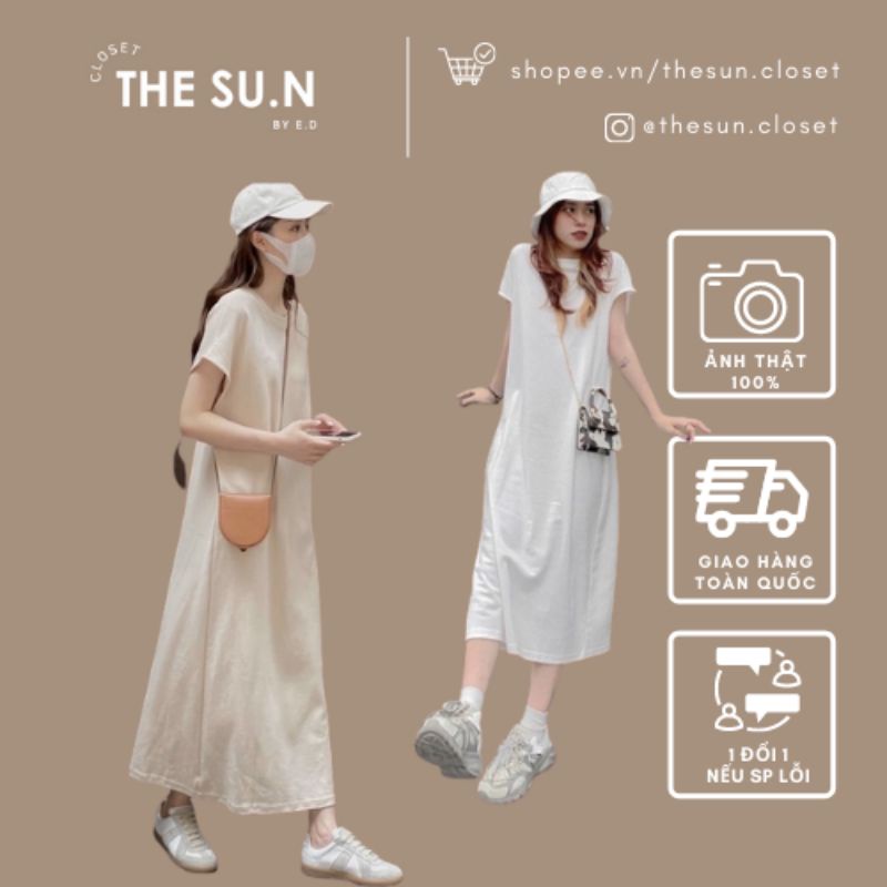 VÁY SUÔNG COTTON HÀN QUỐC CHẤT MỊN MÁT