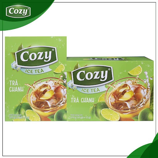 COMBO 2 HỘP TRÀ CHANH COZY HÒA TAN - hộp (18 gói x 17gr)