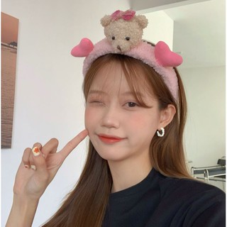 Băng Đô, Bờm Cài Tóc Gấu Phối Tim Siêu Cute