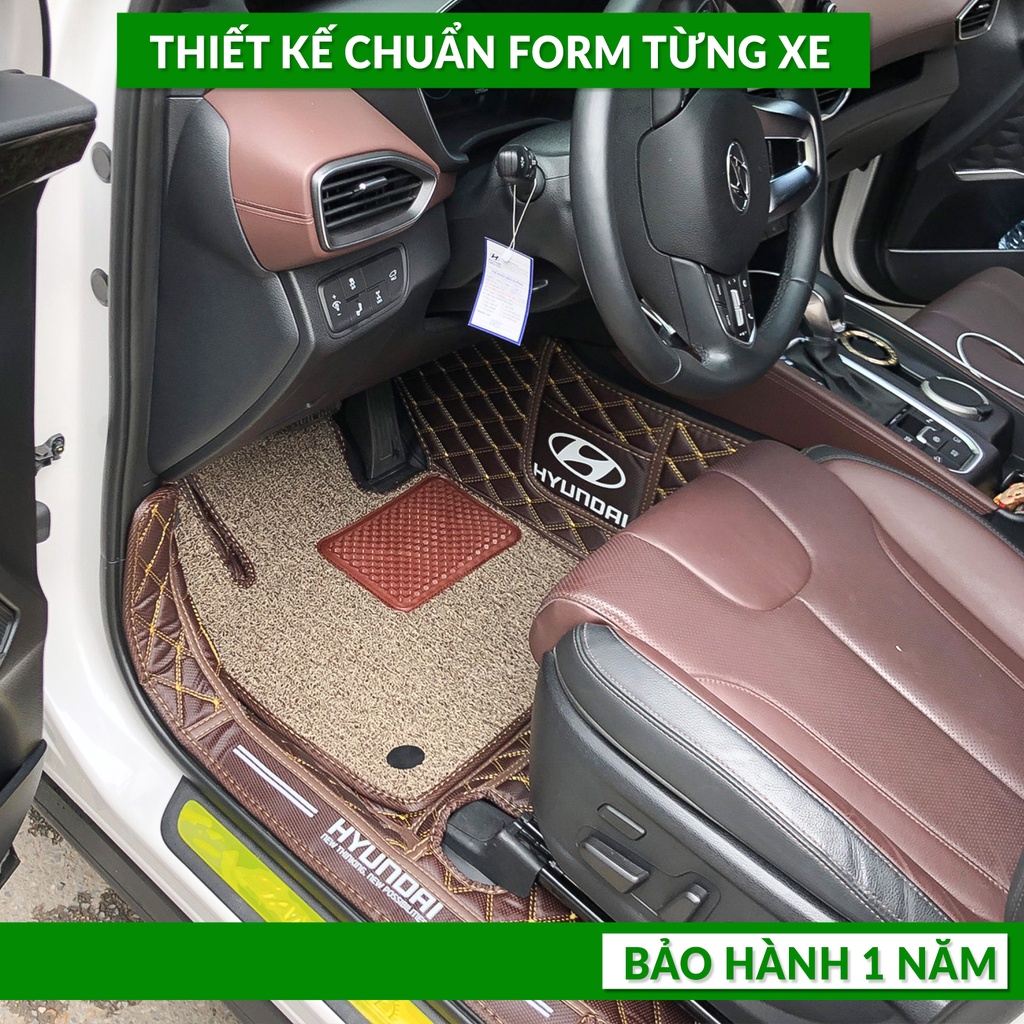 [GIÁ TẬN XƯỞNG][Hình Thật] Thảm Lót Sàn Xe Ô Tô HYUNDAI SANTAFE - Chống Nước, Chống bẩn, Dễ Lắp Giá Xưởng