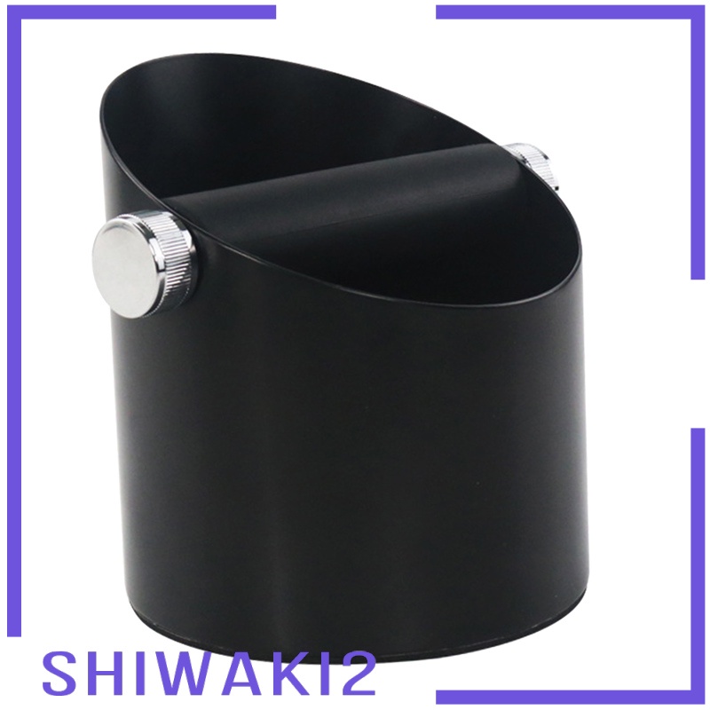 [SHIWAKI2] Black Espresso Coffee Knock Box Waste Bin Bucket for Home Office Barista