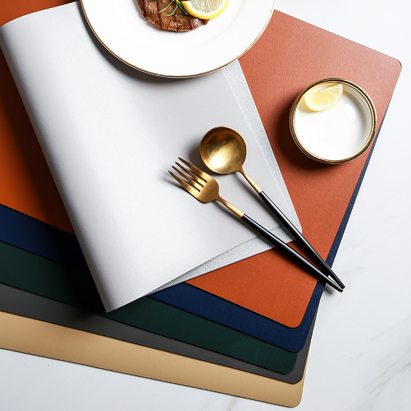 Thảm Lót Bàn Ăn Chất Liệu Da Pu Chống Thấm Nước Chịu Nhiệt Tốt