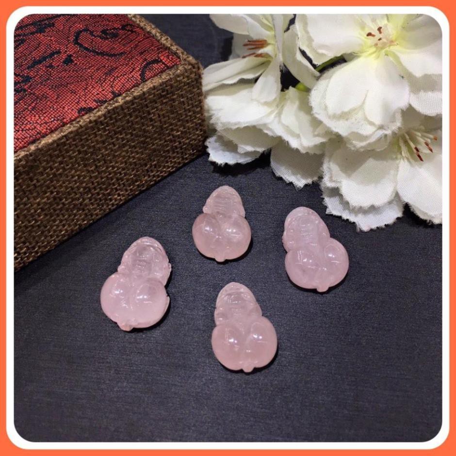 Cụ Tỳ Hưu Rose Quartz màu hồng thiên nhiên Tặng kèm móc bạc TH095 - Hợp mệnh Hỏa, Thổ