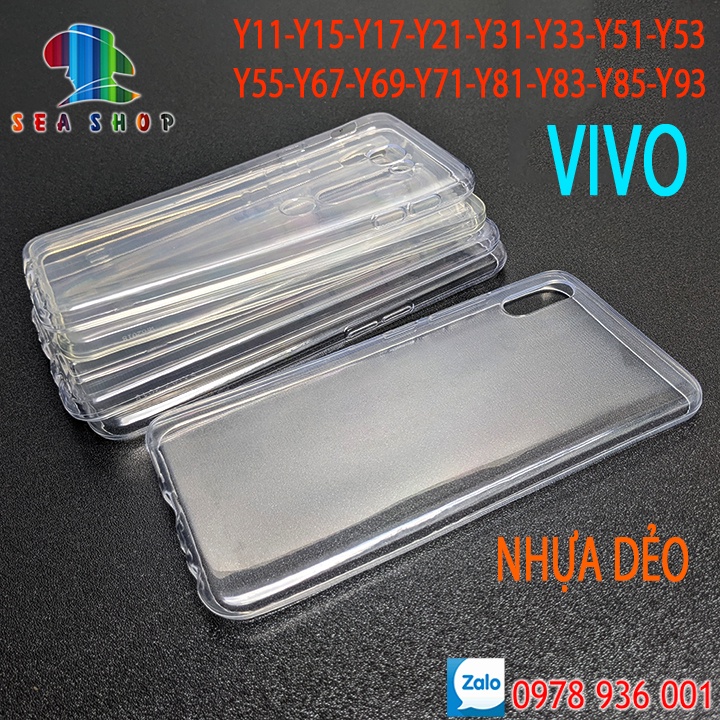Ốp Lưng nhựa dẻo Silicon - Các Đời Vivo Y11, Y15, Y17, Y21, Y31, Y33, Y51, Y53, Y55, Y67, Y69, Y71, Y81, Y83, Y85, Y93