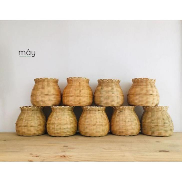 Giỏ cua giỏ cá giỏ tre cắm hoa size 16*14cm