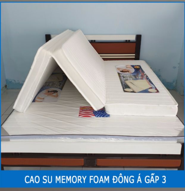 Nệm cao su memory foam Đông á gấp 3 10cm