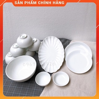 Set 12 món bát đĩa- bộ đồ ăn cao cấp bát tràng