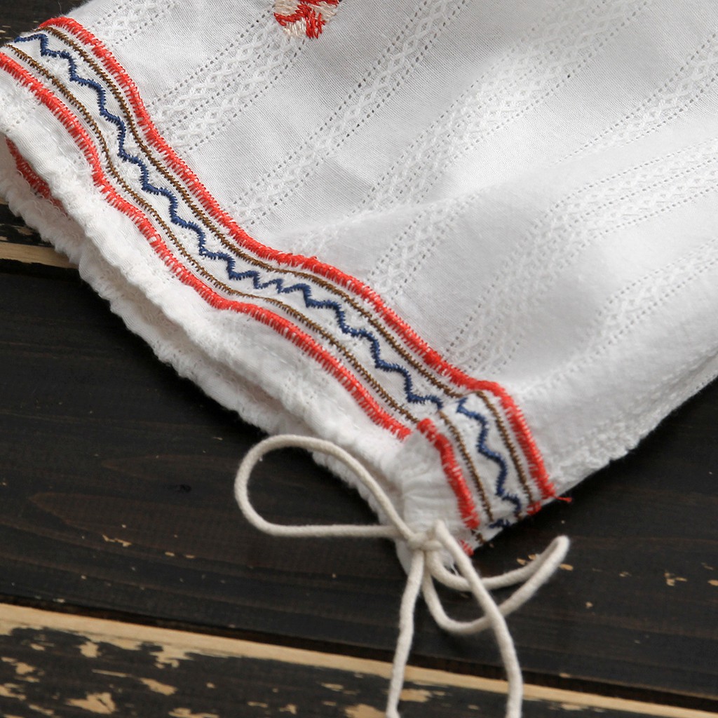 Áo kiểu TRẮNG  thêu hoa  maicuteshop