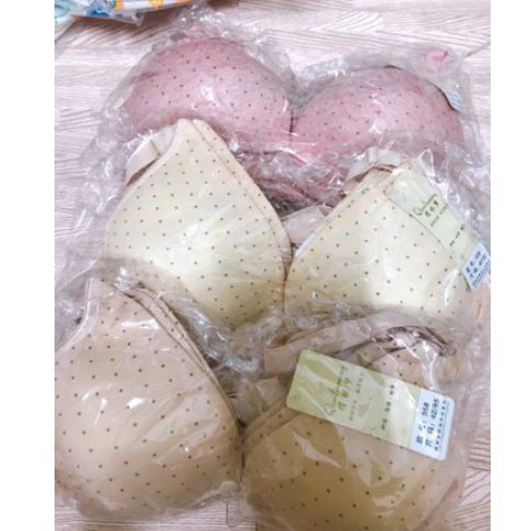 Combo 2 áo ngực bầu và cho bé bú cài cúc ngang chấm bi Hàng loại 1 - nâng ngực chống chảy xệ, thoáng mát