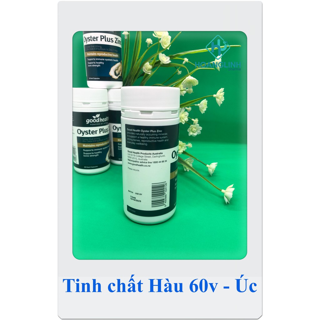 Tinh chất hàu Úc Oyster Plus Zinc Goodhealth 60v