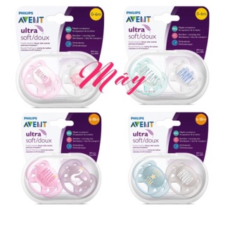 Ty ngậm Philips AVENT Ultra Soft siêu mềm cho bé 0-6-18 tháng