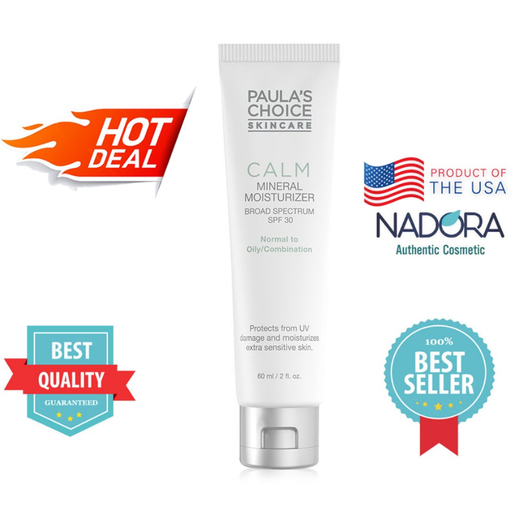 PAULA’S CHOICE CALM Redness Relief SPF 30 Moisturizer - Kem dưỡng ngày cho da dầu, nhạy cảm