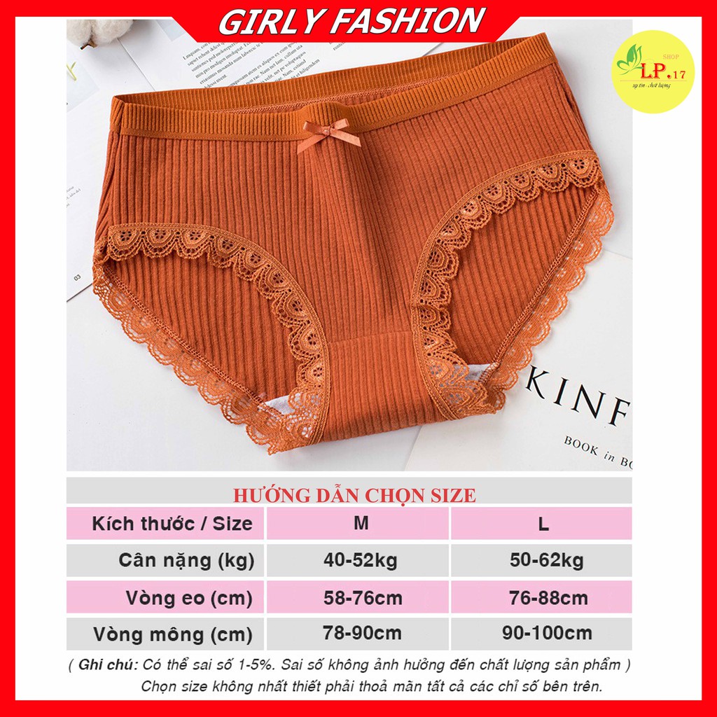 [Mã WAMT2405 giảm 10K đơn 0K] Quần Lót Nữ Cotton tăm tre y tế kháng khuẩn sexy viền ren đính nơ xinh | BigBuy360 - bigbuy360.vn