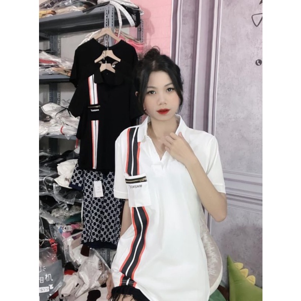 [Rẻ Vô Địch] Áo thun cotton tay lỡ unisex - - ÁO POLO TÚI KHOÁ - - mẫu hot 2022