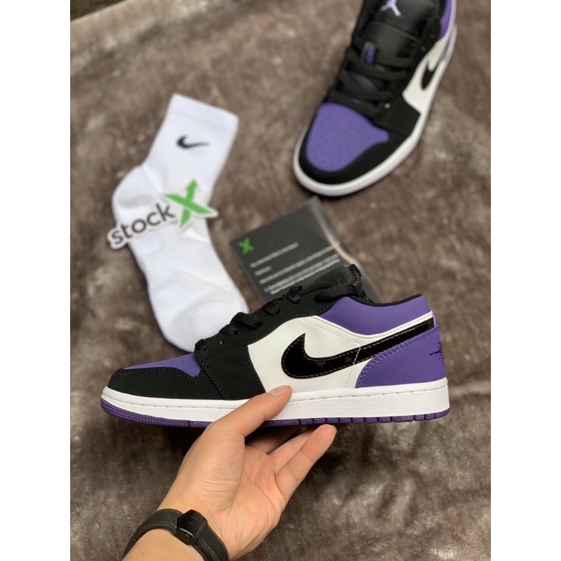 Giày JD THẤP tím đen