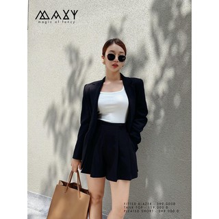 Quần short ngắn cột nơ pleated short Maxy Workshop