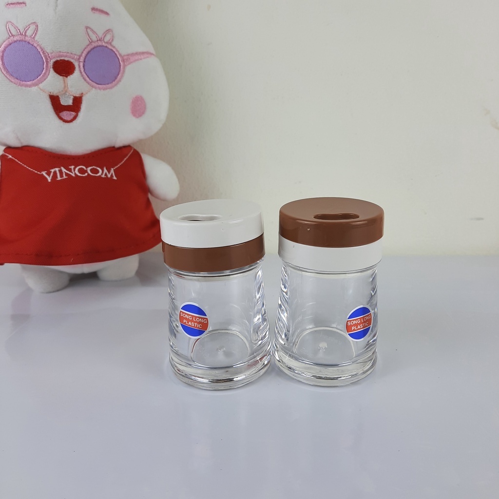 Lọ đựng tăm xỉa răng, hũ hủ hộp đựng tăm tiêu xay Nhựa Song Long trong suốt cao cấp
