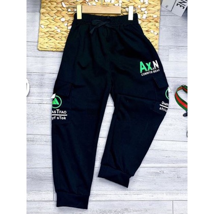 Quần thun dài vải umi mềm mát form túi hộp thể thao cho bé trai