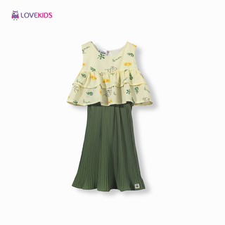 Váy dập ly họa tiết Đồng Dao Lovekids