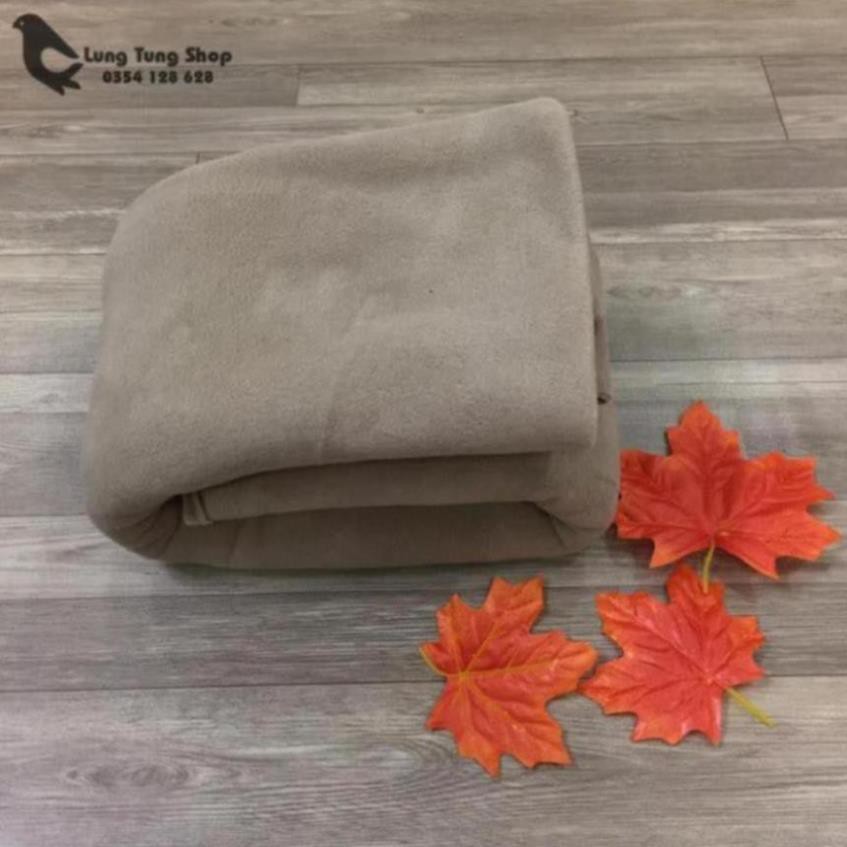 Chăn nỉ văn phòng màu cà phê sữa - chăn mền cá nhân
