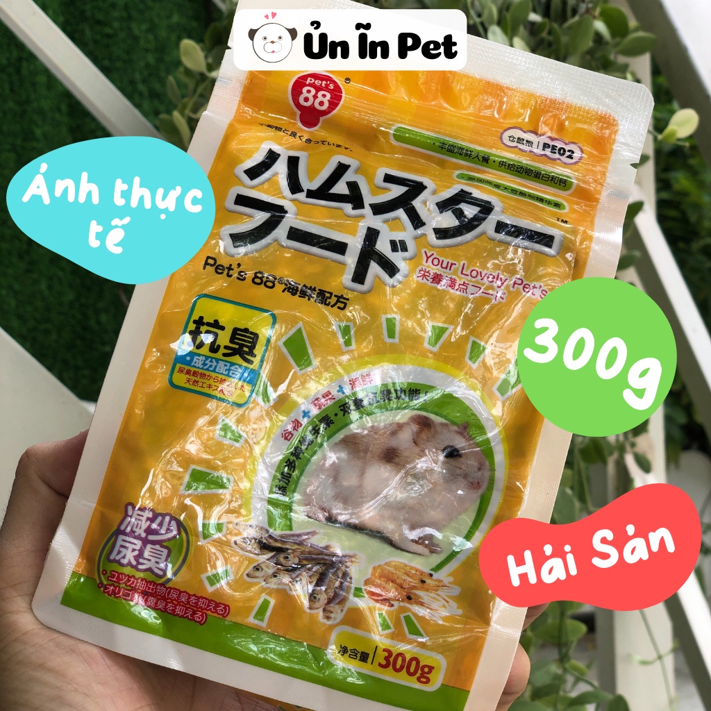 Thức ăn hamster hải sản Nhật PET88 300g