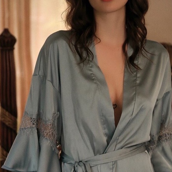 Áo Choàng Lụa Tay Bèo Phối Ren Cao Cấp Hàng Quảng Châu loại 1 AC701 | BigBuy360 - bigbuy360.vn