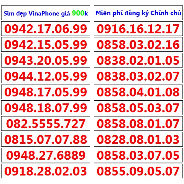 Số Đẹp Gánh Lặp Cặp Đảo Tiến Phong Thủy Năm Sinh Thần Tài Ông Địa Soi Gương Tam hoa... 900k Miễn phí Đăng Ký chính chủ