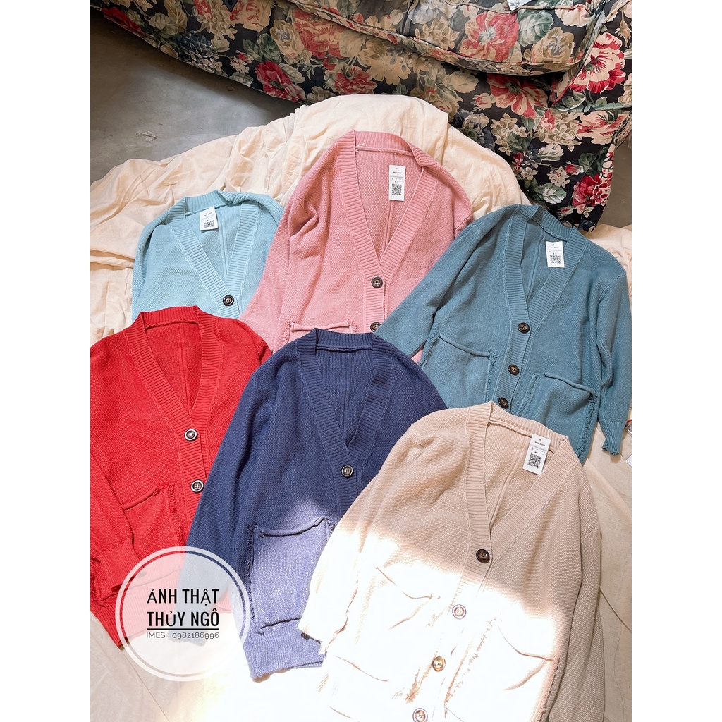 Áo khoác len Cardigan basic cách điệu chất len gạo siêu mềm mịn co giãn 1483 IMES SHOP | BigBuy360 - bigbuy360.vn