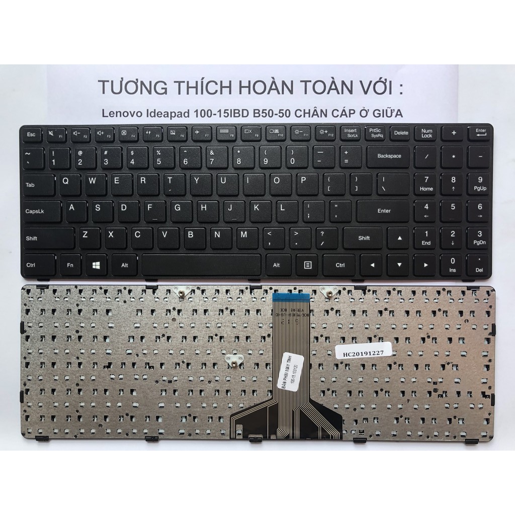 (Bảo Hành 12 Tháng)Bàn phím Laptop Lenovo Ideapad 100-15IBD B50-50 Cáp Giữa Hàng Mới 100% Bảo Hành 12 Tháng Toàn Quốc