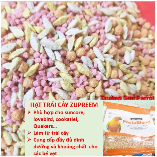 200g hạt trái cây ZuPreem cho suncore, lovebird, cookatiel
