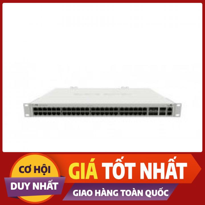 [Hỗ trợ kỹ thuật 24/7] Thiết bị định tuyến Mikrotik CRS354-48G-4S+2Q+RM - Nhập khẩu & Bảo hành chính hãng 12 Tháng