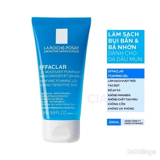 Sữa Rửa Mặt La Roche-Posay Effaclar Foaming Gel 50ml