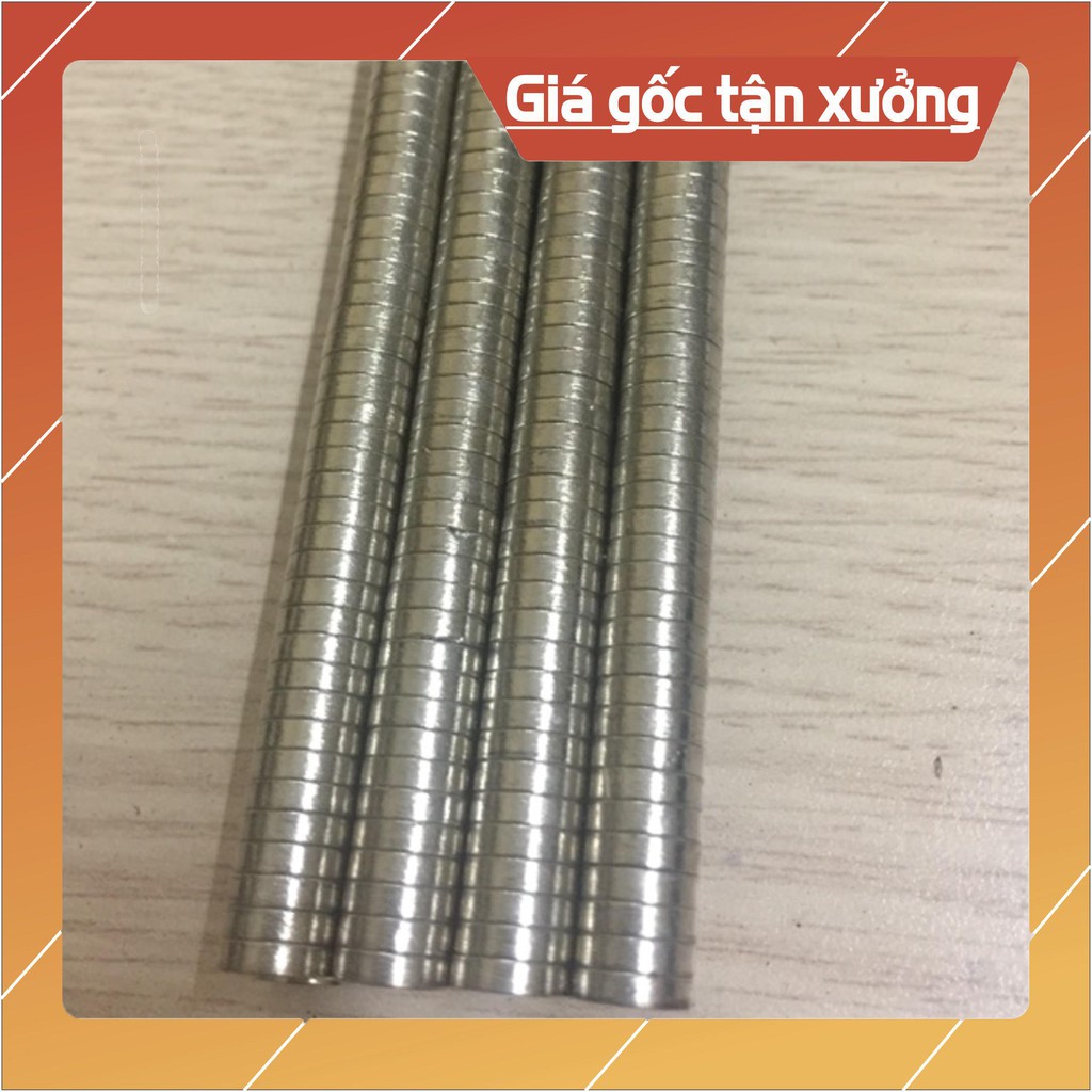[xả 200 viên] Nam châm viên 7x2mm, loại nam châm trắng đất hiếm lực hút mạnh