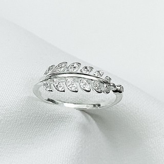 Nhẫn Bạc Nữ Wacy Lá Freesize