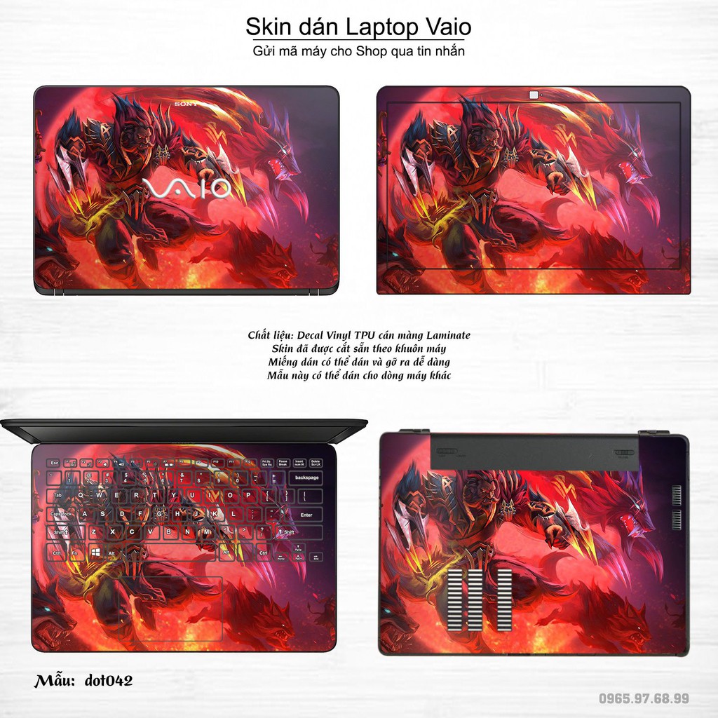 Skin dán Laptop Sony Vaio in hình Dota 2 _nhiều mẫu 7 (inbox mã máy cho Shop)