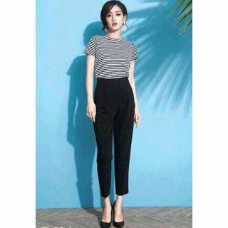 Quần baggy chun sau cho nữ