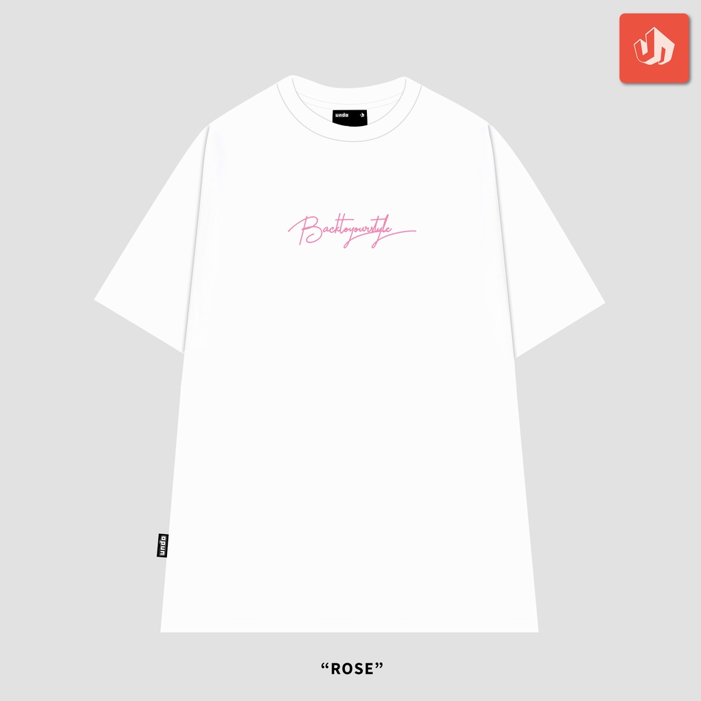 Áo Thun Unisex Undo Rose Màu Trắng 100% Standard Cotton - Local Brand Chính Hãng