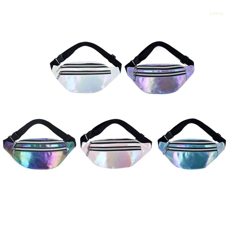 QQ Túi Bao Tử Màu Holographic Thời Trang Cho Nữ