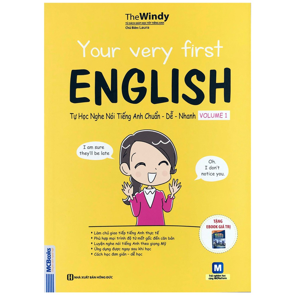 [Sách] - Your Very First English - Tự Học Nghe Nói Tiếng Anh Chuẩn - Dễ - Nhanh (Volume 1 và 2) Tặng Video Hách Não