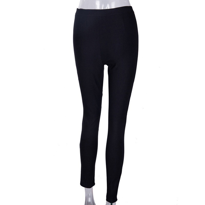 Quần legging khoét hình ngôi sao phong cách gothic cho nữ