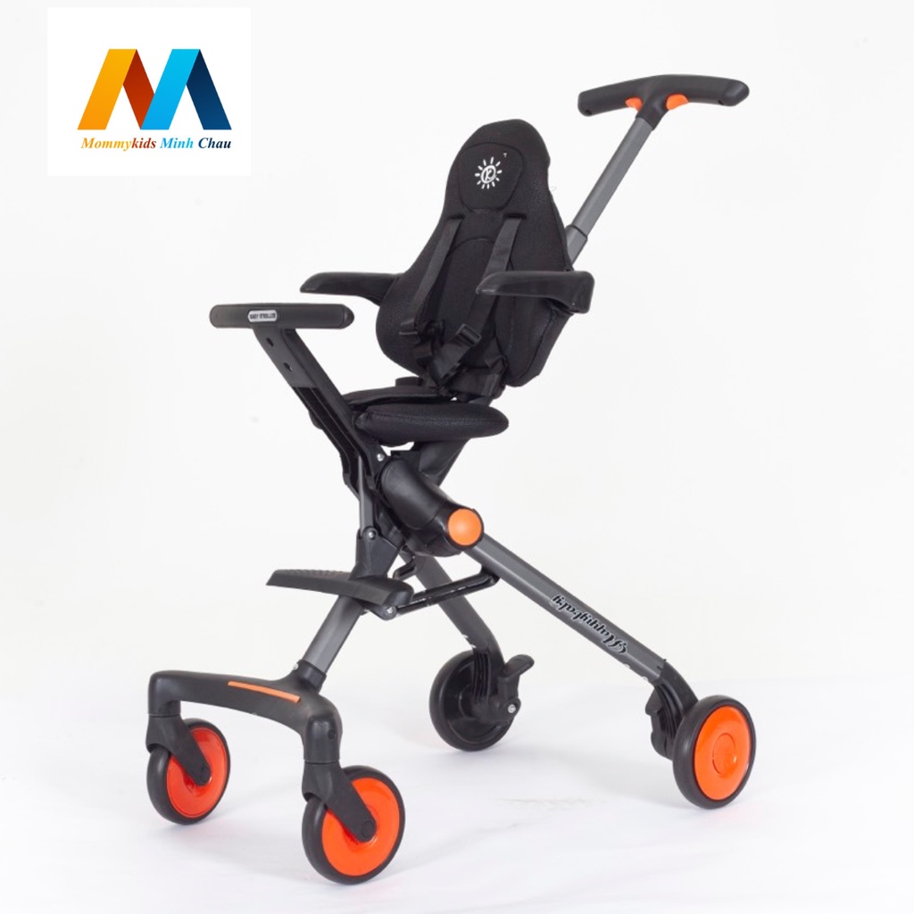 Xe đẩy du lịch LUCKMAN Amorhome cho bé siêu gọn, siêu nhẹ trọng tải đến 60kg đi máy bay