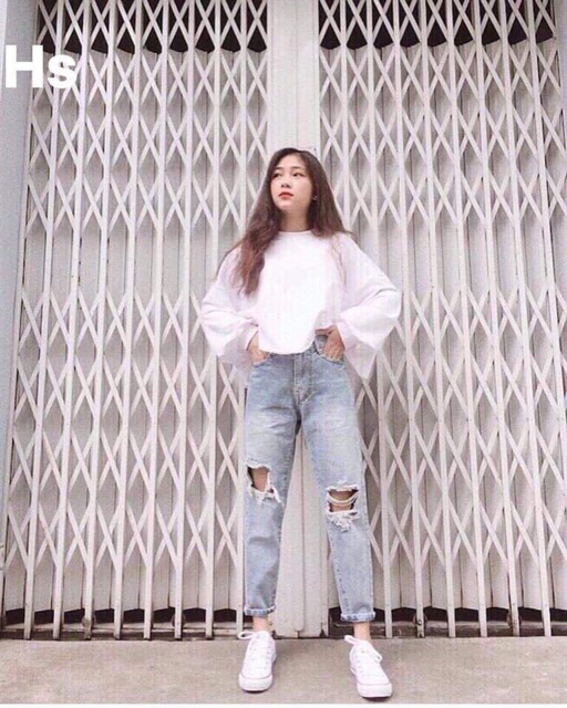 [Mã FASHIONT4WA2 giảm 10K đơn 50K] áo croptop dài tay chất da cá | BigBuy360 - bigbuy360.vn