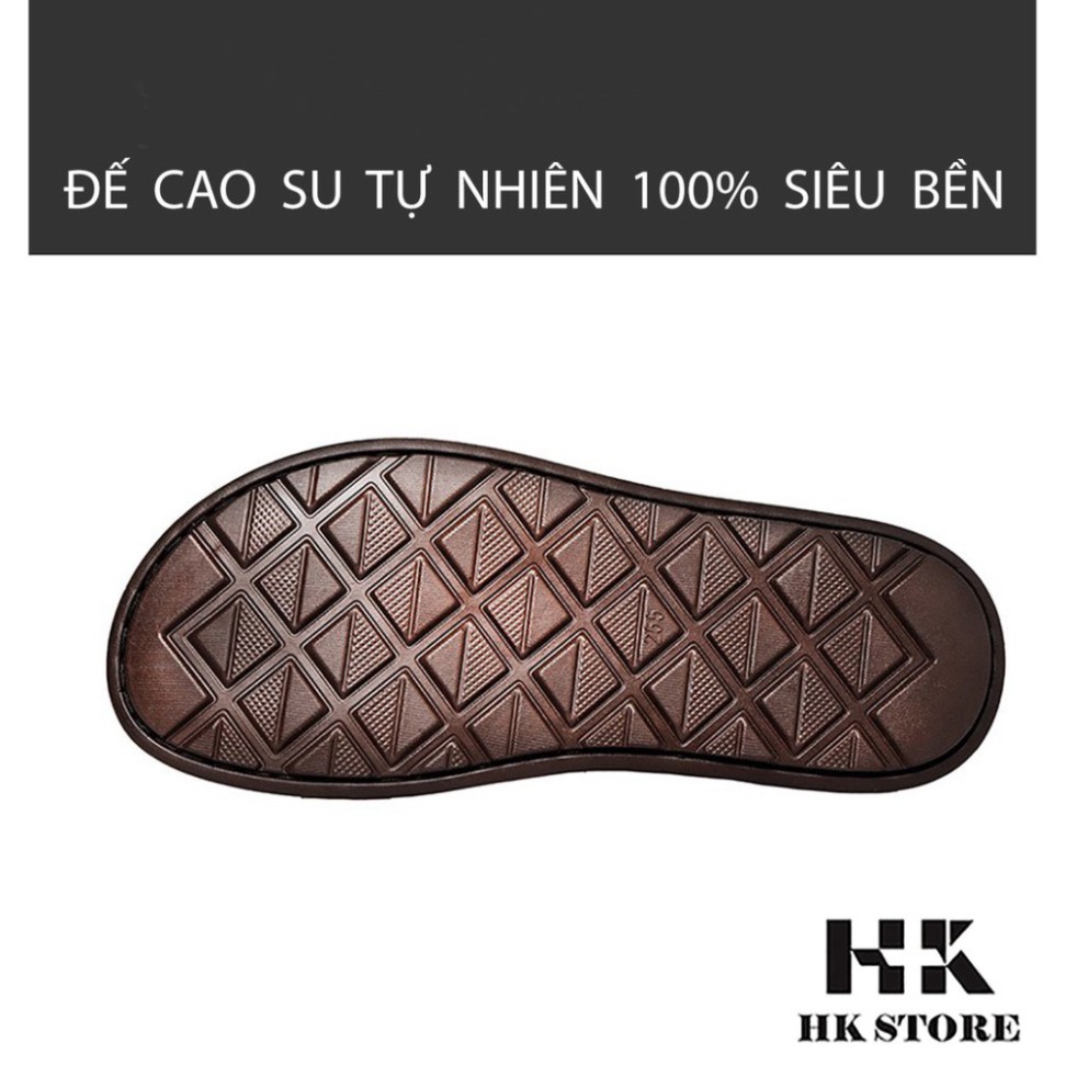 Dép sandal nam xuất khẩu 🔥 HK.STORE 🔥 da bò nguyên miếng nhập khẩu từ thái lan siêu siêu êm chân khâu may chắc chắn.