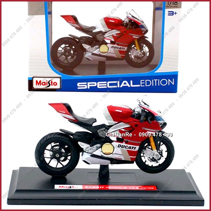 Xe Mô Hình Moto Ducati Panigale 1199 V4 S Corse Tỉ Lệ 1:18 - 8789.2