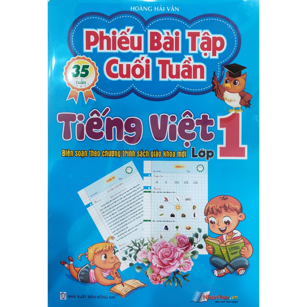 Sách - Phiếu bài tập cuối tuần Tiếng Việt lớp 1 (Biên soạn theo chương trình SGK mới lớp 1)