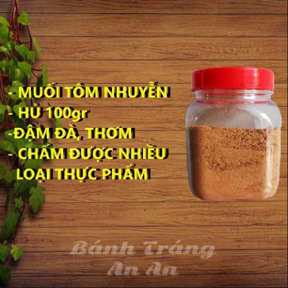 BDFD [Chính Gốc, Có Video] Muối Nhuyễn Siêu Cay Tôm Ngon - 100gram- Muối Tôm Tây Ninh Đậm Đà, Nguyên Vị, Chấm Được Nhiều